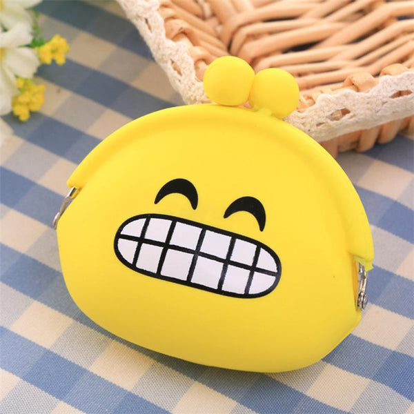 Cute Emoji Silicone Coin Purse