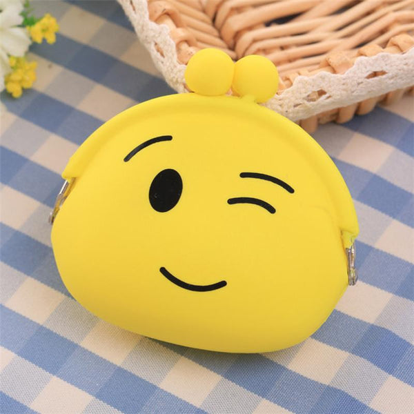 Cute Emoji Silicone Coin Purse