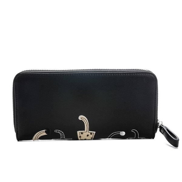 Cartoon Cat Zip Long Wallet