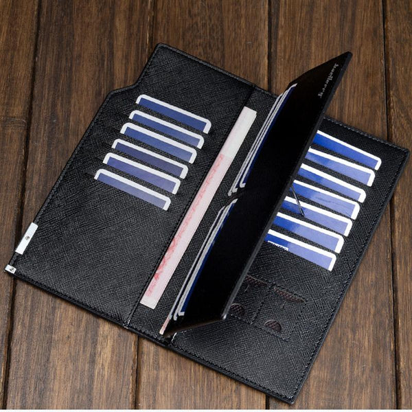 Ultra Thin 3 Fold Long Wallet