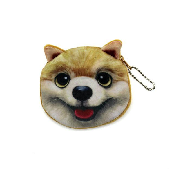 3D Animals Zipper Plush Coin Purse