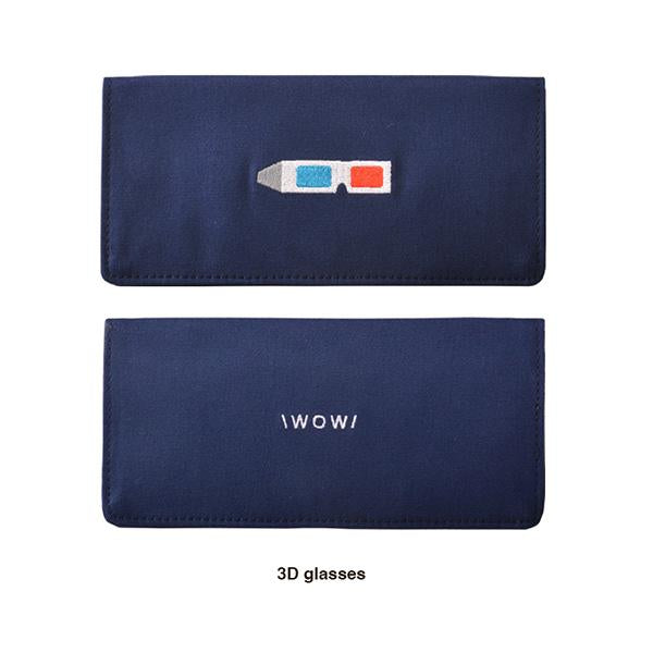 Funny Canvas Embroidery Long Wallets