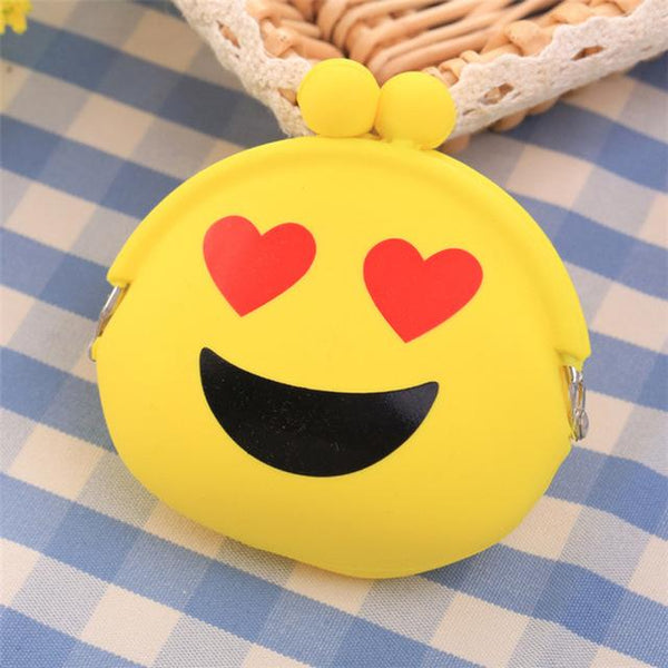 Cute Emoji Silicone Coin Purse
