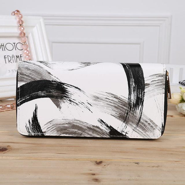 Art Graffiti Korean Version Long Wallet